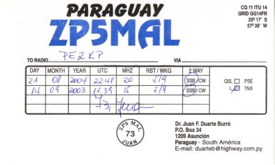 QSL kaart